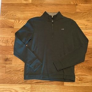 Vineyard Vines - Boys size Large (16) quarter zip pullover - green - like new!